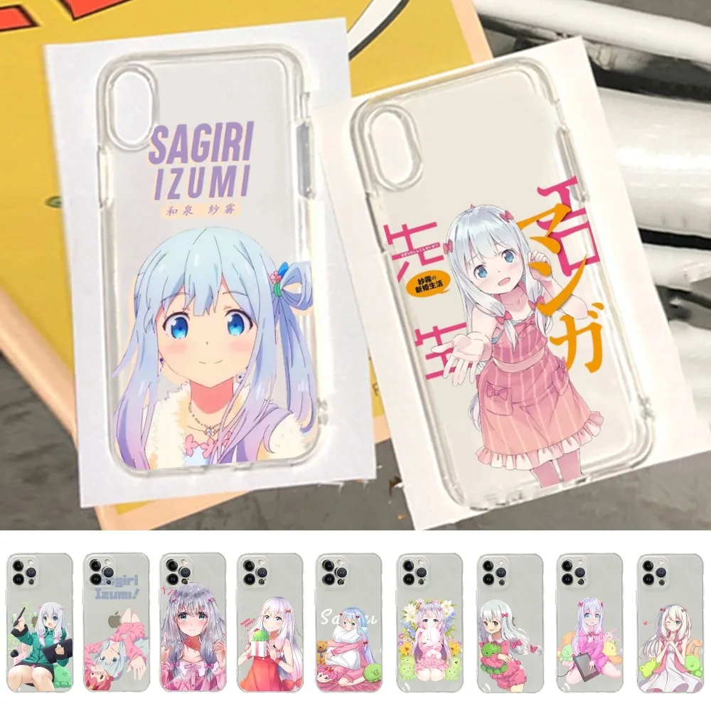 Cute Girl Izumi Sagiri Phone Case For iPhone 15 14 13 12 11 Pro Max XS X XR SE 2020 6 7 8 Plus Mini Protective Cover