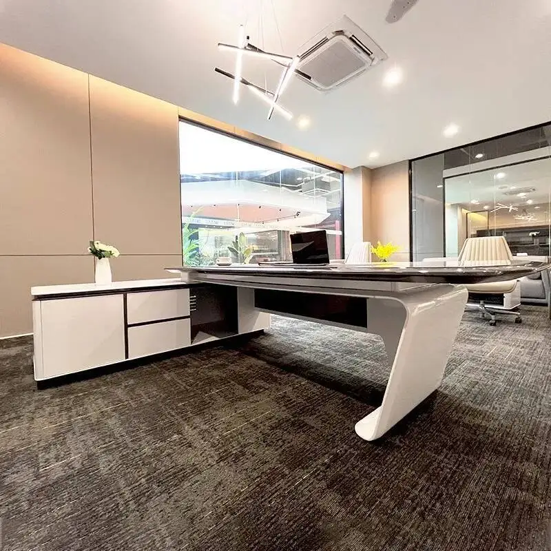 مكاتب كمبيوتر ذات منظم عالي، ركن حديث، ضوء عمل فاخر، مكتب تخزين، أثاث Escritorio Oficina #4