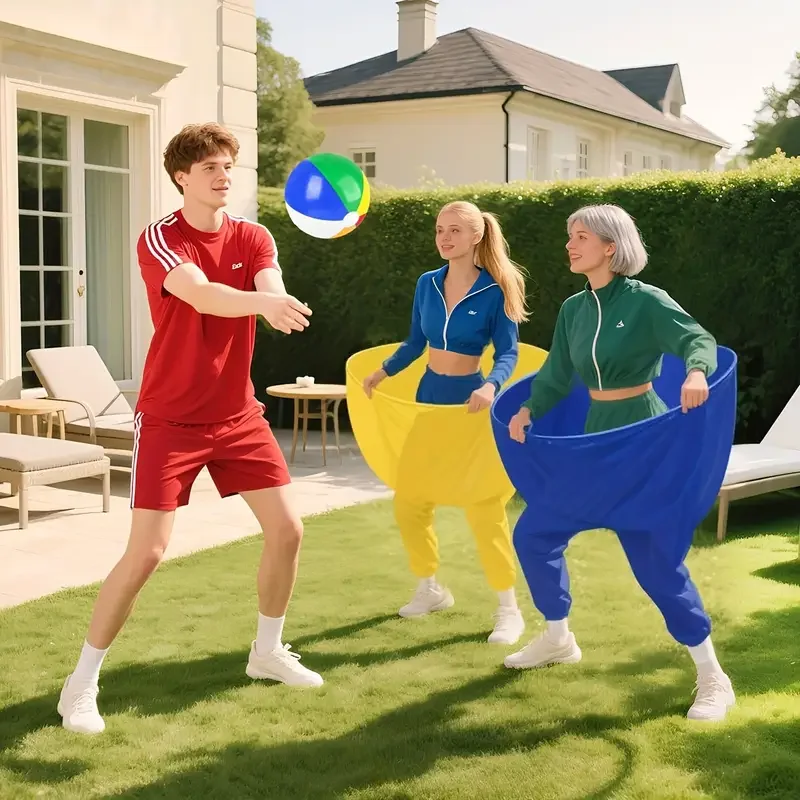 مجموعة ألعاب السراويل 1/2 قطعة، السراويل العملاقة + كرة نطاطة + مجموعة نافخة، لعبة حفلات عائلية مضحكة في الهواء الطلق، مجموعة ألعاب الحفلات التفاعلية، مناسبة لأنشطة الحفلات، الفناء الخلفي، النزهة، بناء الفريق. #3