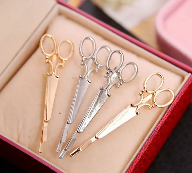 Frauen Gold Schere Haar Clip Frisur Lustige Styling Werkzeug Hairgrip U Form Haarspange Haarspangen Frauen Originalität Haar Zubehör – Detail 7