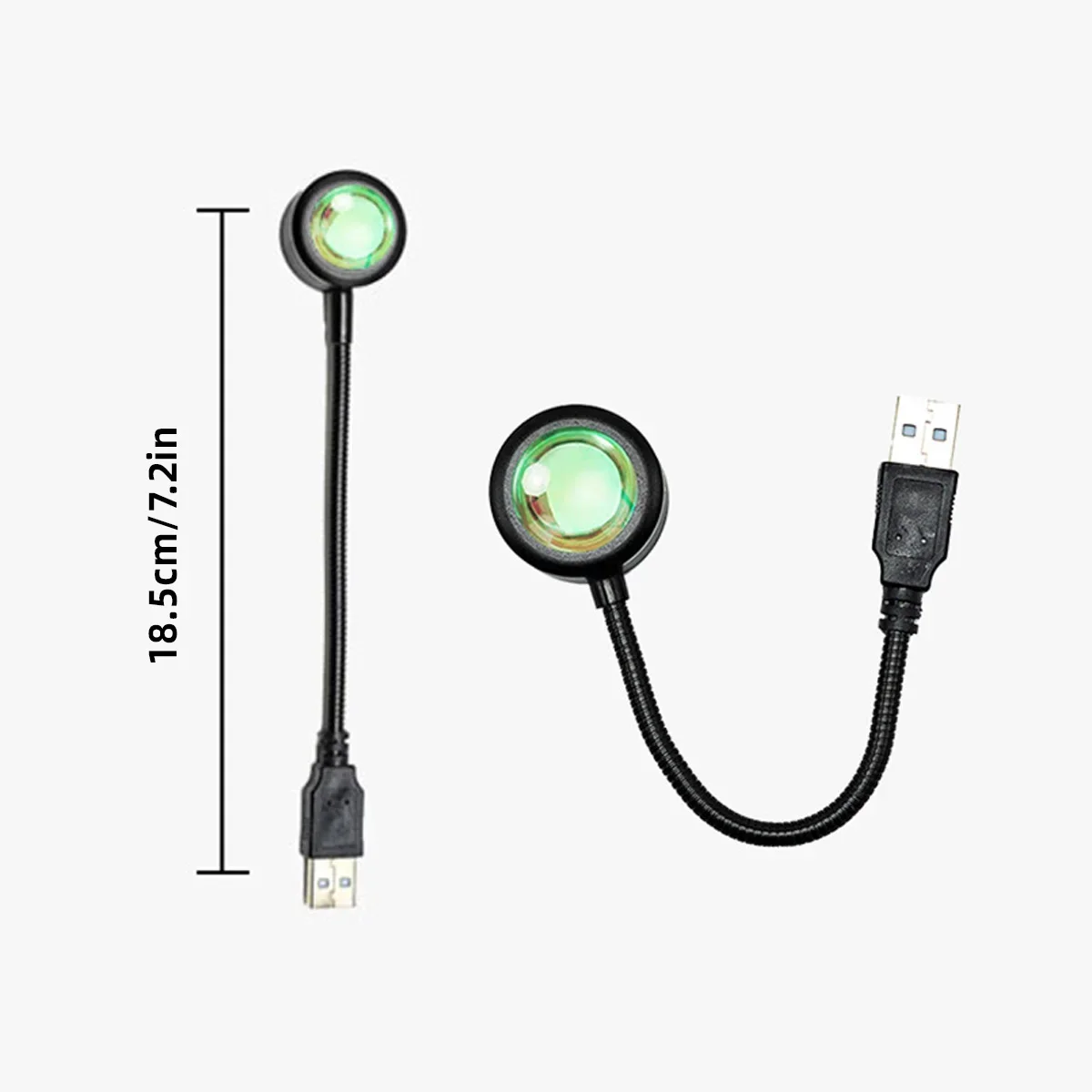 USB Charging LED Sunset Light Colorful Neon Night Light Projector Photo Bedside Wall Lamp Atmosphere Decorative Lamp