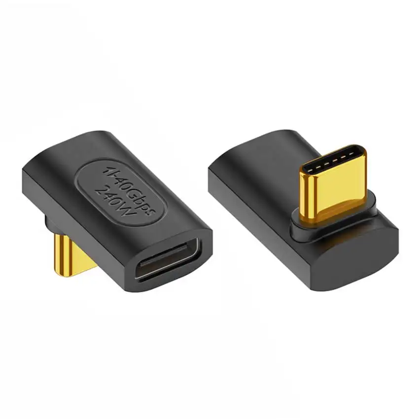 JCD USB 4.0 Type-C قابس مهايئ USB-C ذكر إلى أنثى موسع OTG 40Gbps نقل 240 واط شحن سريع محول البيانات