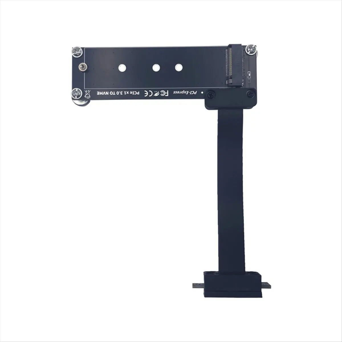محول PCIe 3.0 X1 إلى M.2 NVME ثابت مع تصميم زاوية قائمة 90 درجة يدعم 2242/60/80 NVME SSD 10 سم #5