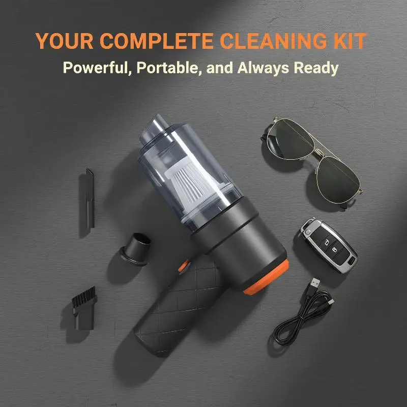 NEW Cordless Handheld Car Vacuum Cleaner Strong Suction Portable Mini Vacuum With Multiple Nozzles For Car Home Daily Cleaning