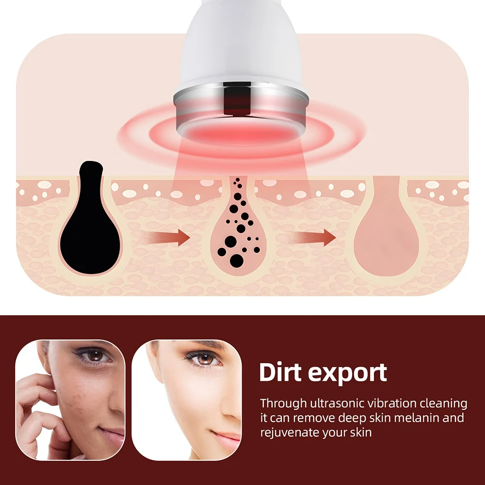 Ultrasound Skin Care Beauty Machine High Frequency Face Eye Massager Face Lifting Facial Clean SPA Ultrasonic Beauty Device