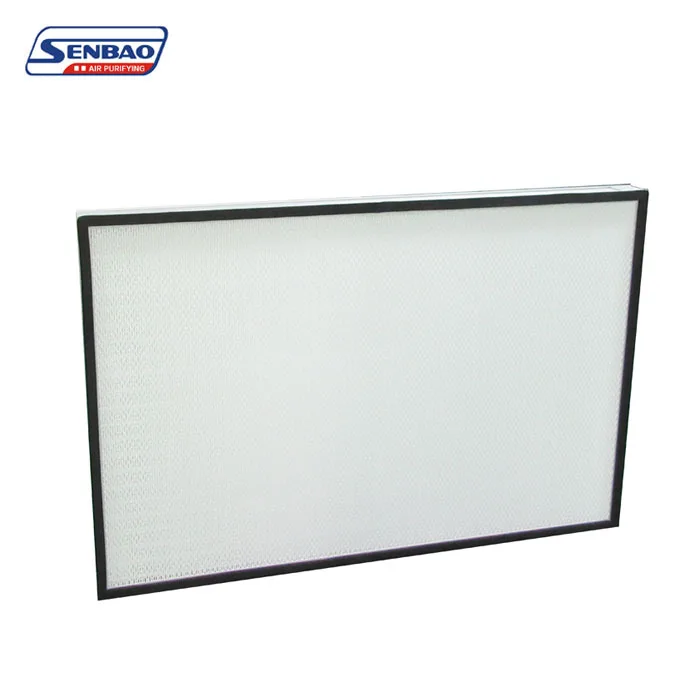 미니 주름형 H14 H13 층류 후드 알루미늄 프레임 HEPA 필터 요소 (실험실, 버섯 재배, HVAC용)