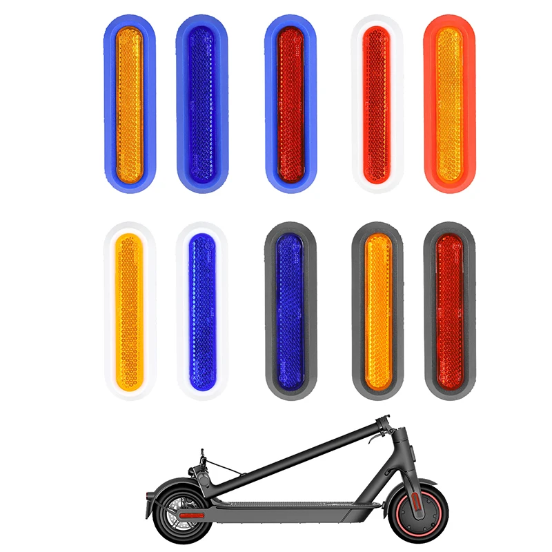 Wheel Cover Hub Reflective Stickers Cap Night Safety Warning Protective Shells For Xiaomi 1S Pro 2 M365 Electric Scooter Parts