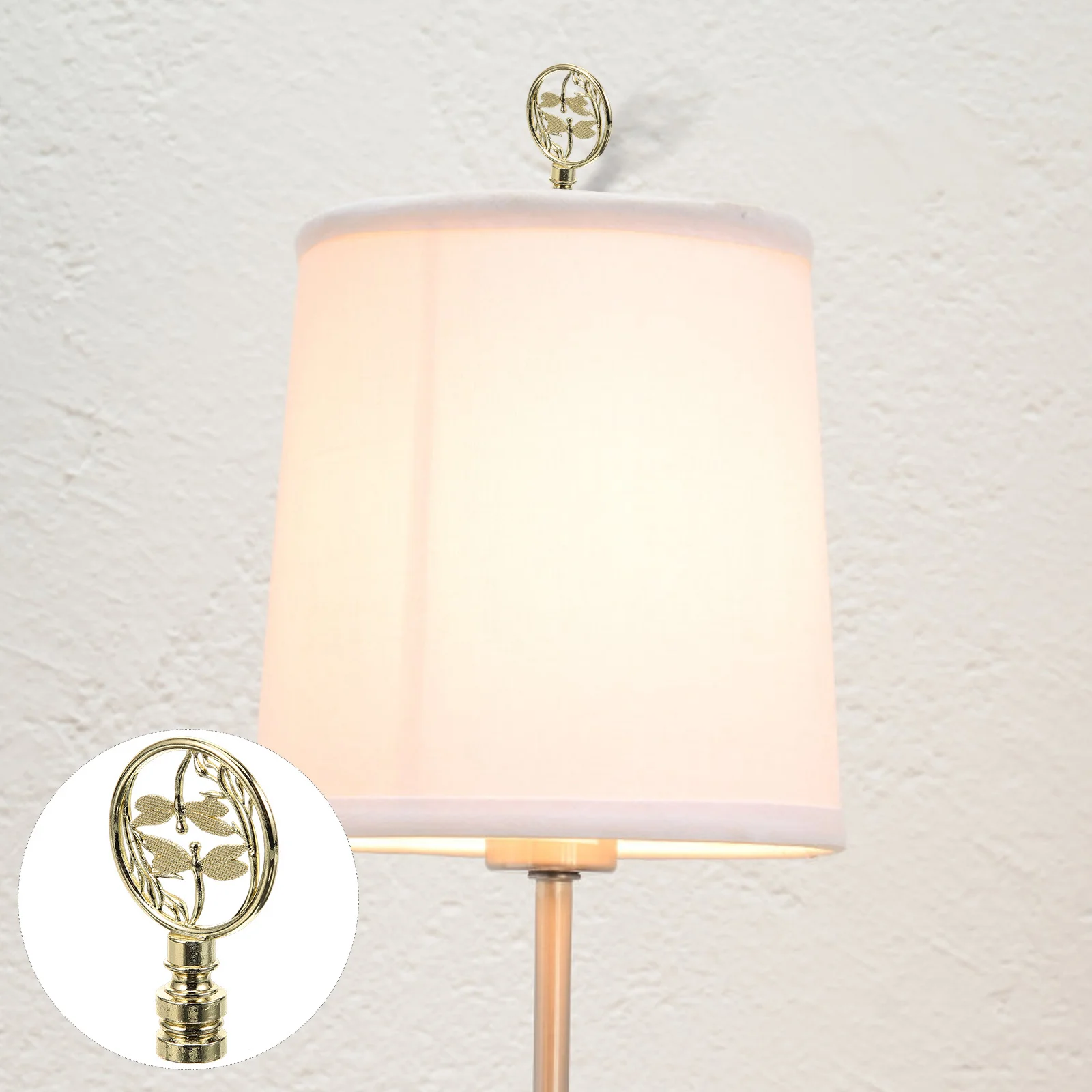 

Lamp Finial Decorative Light Knob Retro Color Design Adjustable Brightness Color Temperature Lamp Finial Caps Light Screw Caps