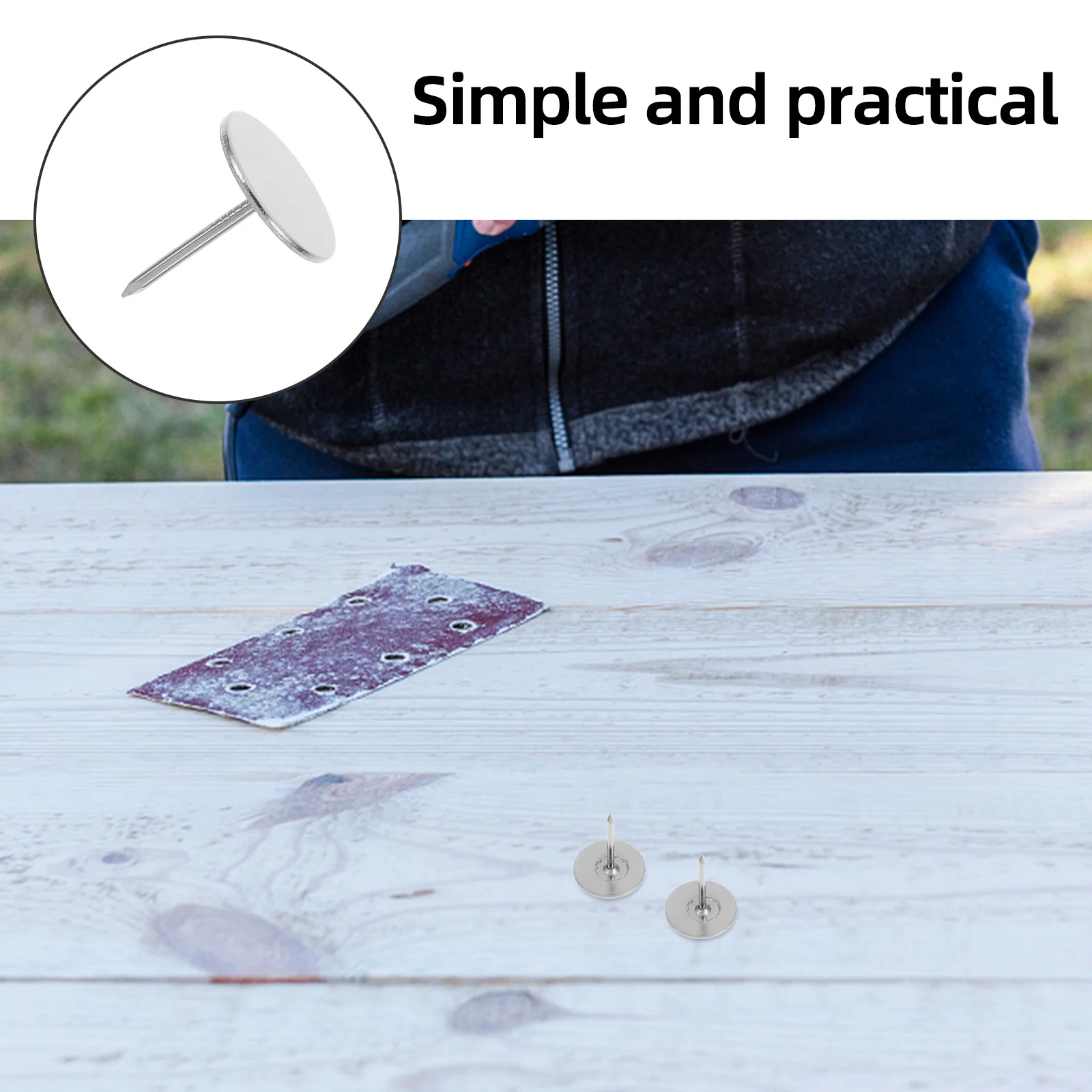 20 قطعة مسامير الإبهام الحديد سطح أملس مطلي للخرائط التقويمات أريكة قماش كرسي زينة مسامير الإبهام للحرف اليدوية