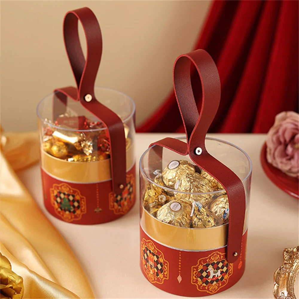 Christmas Decoration Packaging Box Portable Bucket For Xmas Peaceful Fruit Gift Boxes Handy Companion Festival Party Supplies