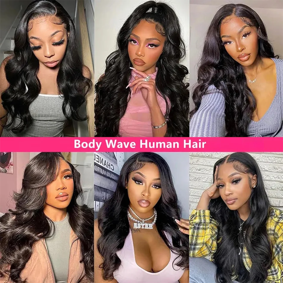 Body Wave Human Hair Bundles With Closure Remy Unprocessed Raw Virgin Bundles With Frontal 100% Human Hair Water Wave Extensions