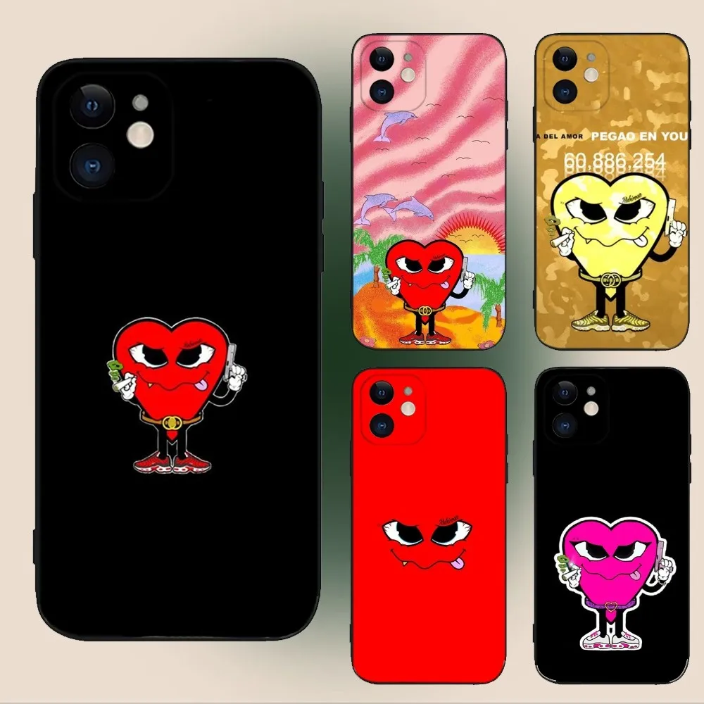 Love Mafia-funda de silicona suave para teléfono móvil iPhone, carcasa negra con diseño de La Mafia Del Amor para iPhone 15,14,13,12,11,Plus,Pro Max,XS,X,XR,SE,Mini,8,7