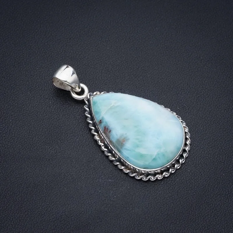 

StarGems Larimar Handmade 925 Sterling Silver Pendant 1.75" F3383