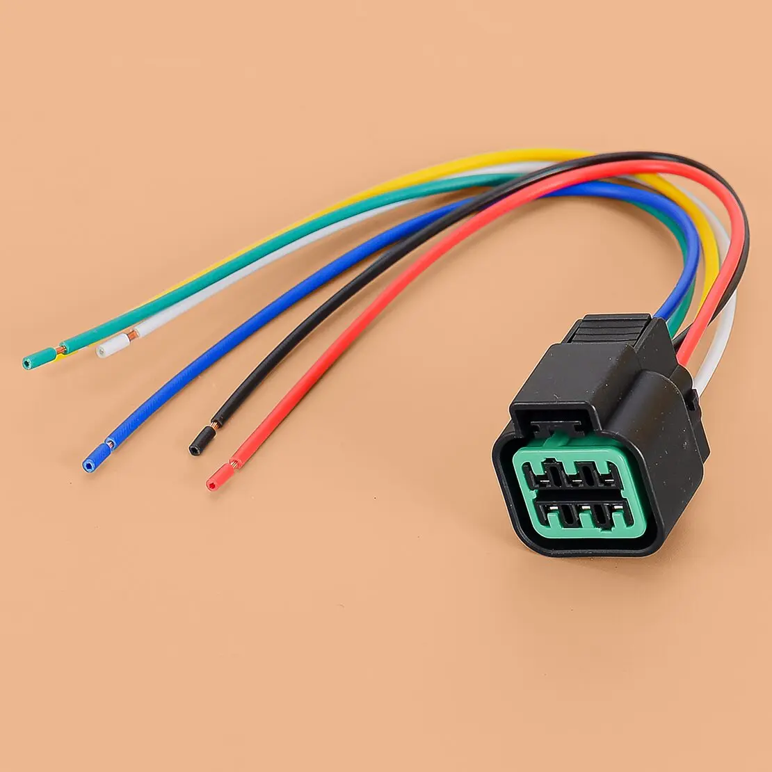 

PB625-06027 6 Way Headlight Headlamp Connector Adapter Harness Cable Wire Wiring Plug Pigtail Fit for Kia Sportage 2005-2010