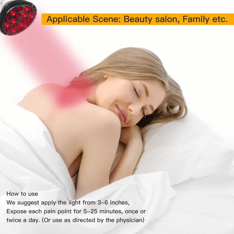 [2026]54W Red Light Therapy Lamp 660nm & 850nm Infrared Light Therapy Device For Face For Muscle Joint Pain Relief Skin Health T