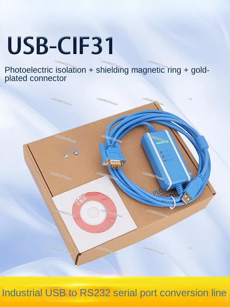 Industrial grade USB to RS232 conversion cable with isolation CS1W-CIF31+/USB-CIF31+