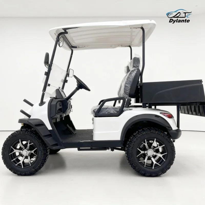 

Китайские поставщики Golf Buggy Cart Price Роскошный автомобиль Street Legal для взрослых 2-местная электрическая тележка для гольфа 72 В с задним грузовым ящиком