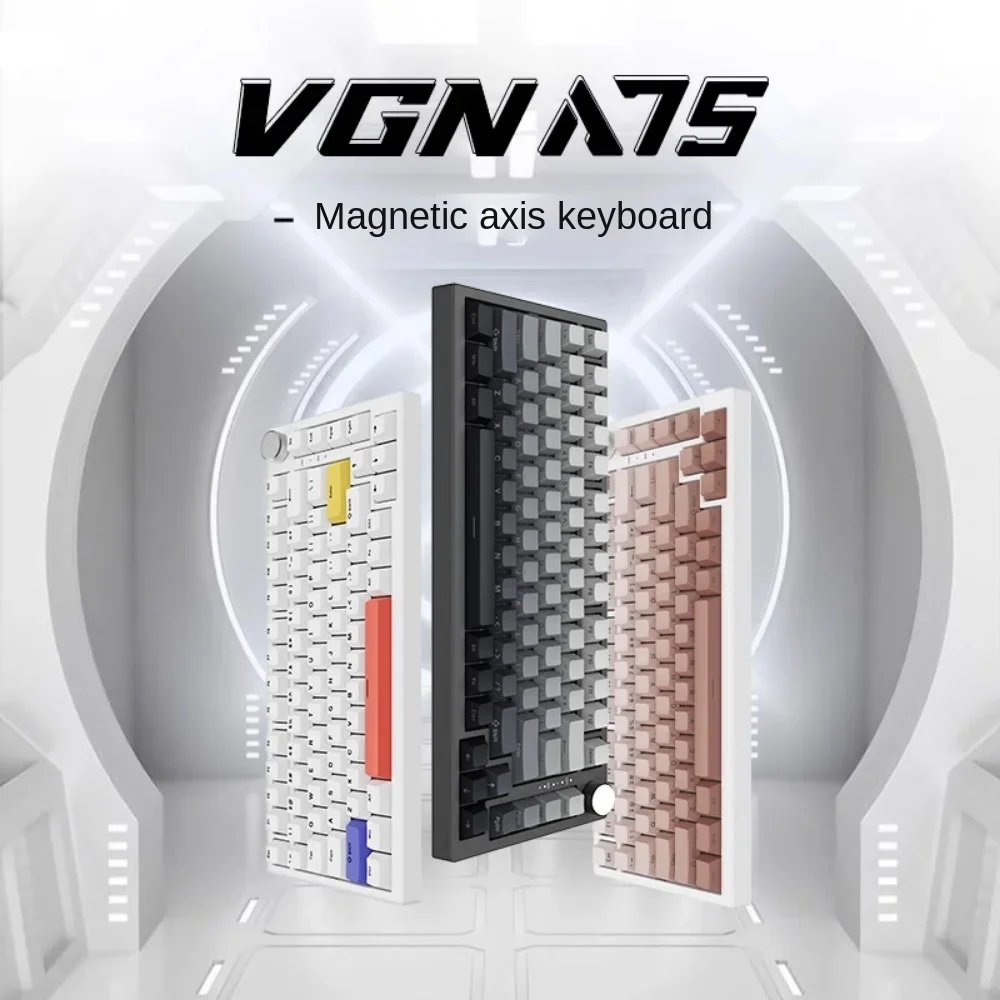 

VGN A75 Magnetic Shaft Mechanical Keyboard Wired Gaming FPS Esports RT DKS Hot Swappable Gasket Web/Customized Drive 0.1-4mm 40