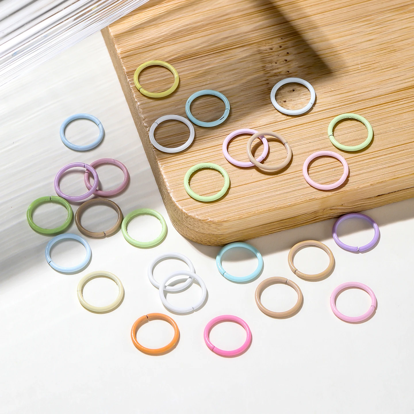 50 шт./лот, 8/10 мм, разноцвет – обзор и цена Jewelry Making Closed Jump Rings