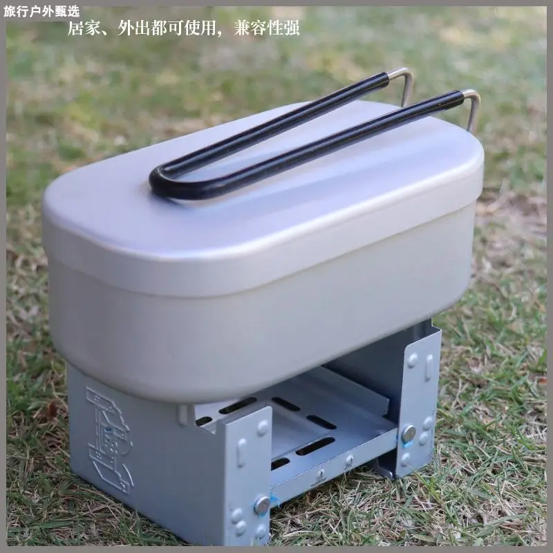 Camping Portable Solid Alcohol Stove Folding Cassette Foldable Outdoor Alcohol Stove Thickened
