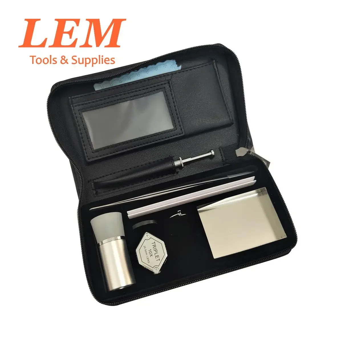 

Jewelry Identification Kit Bag Instrument Diamond Gemstone Appraisal Evaluation Sorting Tools Magnifier Heart Arrow Loupe Lysuz