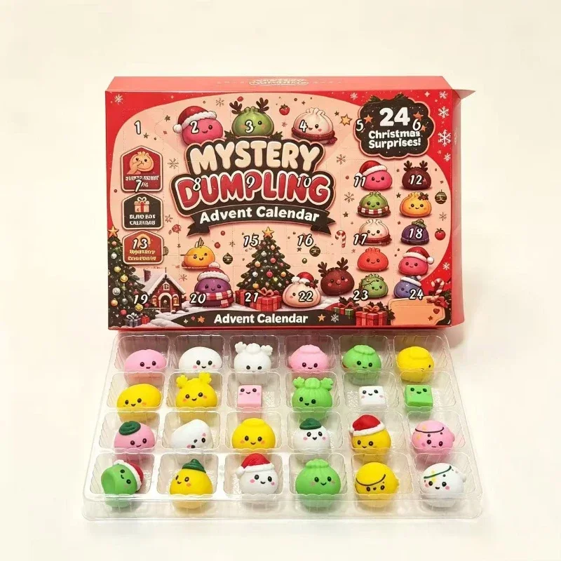 Christmas 2026, 24-day Countdown, Squishy Plush Toys, Slow Climbing, Appetizers, Senses, Decorations,Gifts. squishy toysquishies