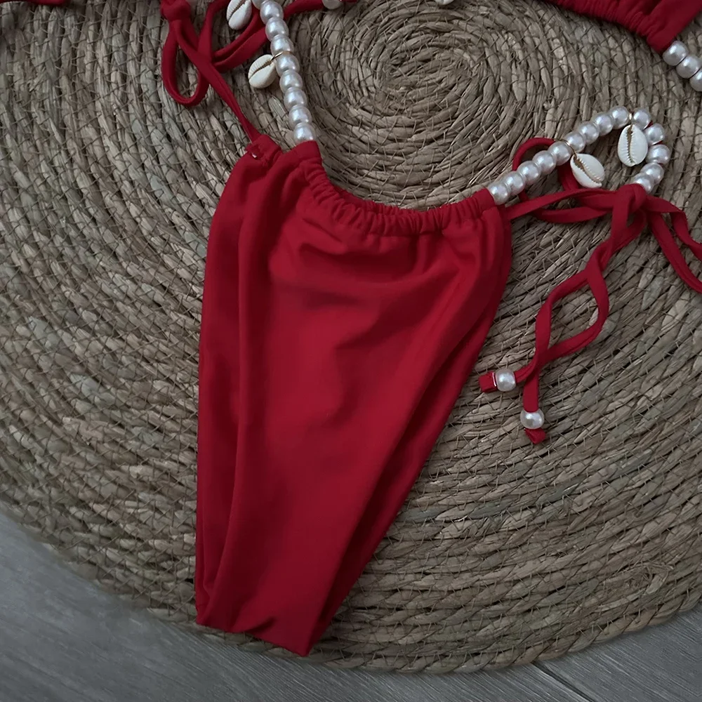 مثير مايكرو ثونغ بيكيني 2024 النساء ملابس السباحة الإناث البيكينيات مجموعة البرازيلي ملابس الشاطئ ثوب السباحة Biquini