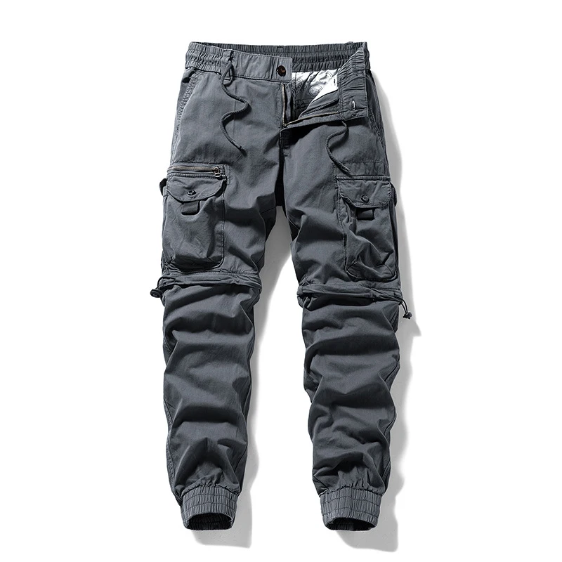 

Retro High-Waist Work Pants Loose Fit Men's Summer Trendy Leg Binding Casual Pants