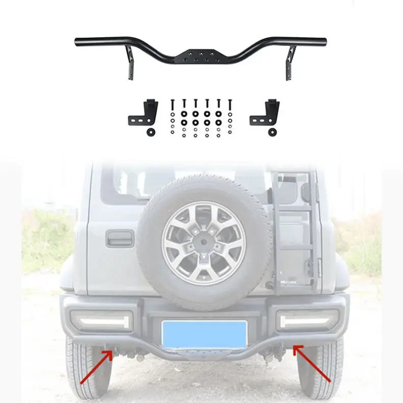 LUMA 3/5Door 19-24 Accessories New Steel Body Parts Rear Bumper Protective Bar For Suzuki 4th Gen Jimny Sierra JB64 JB74 JC74