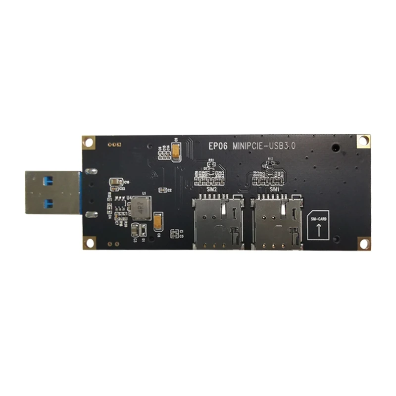 Quectel EP06-E LTE-A Cat6 Module With MINI PCIE To USB 3.0 Adapter Board For EMEA APAC Brazil GNSS Receiver MIMO Aggregation