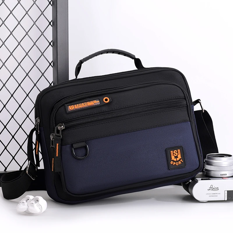 Multi-Pocket Oxford Messenger Bag for Men – Roomy Crossbody Shoulder Pack for Office Travel & Everyday Carry
