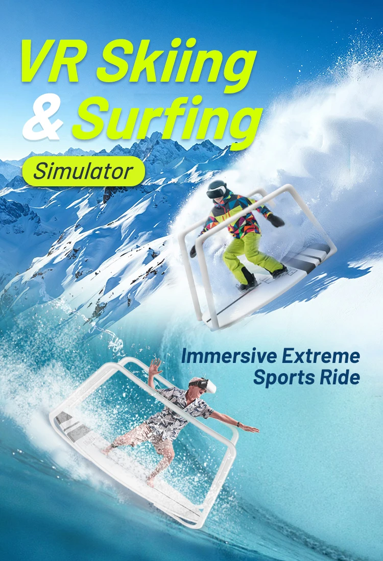Renixsim Vr/ar/mr Equipment 9d Vr Game Motion Ski Simulator Vr Surfing Gaming Simulator