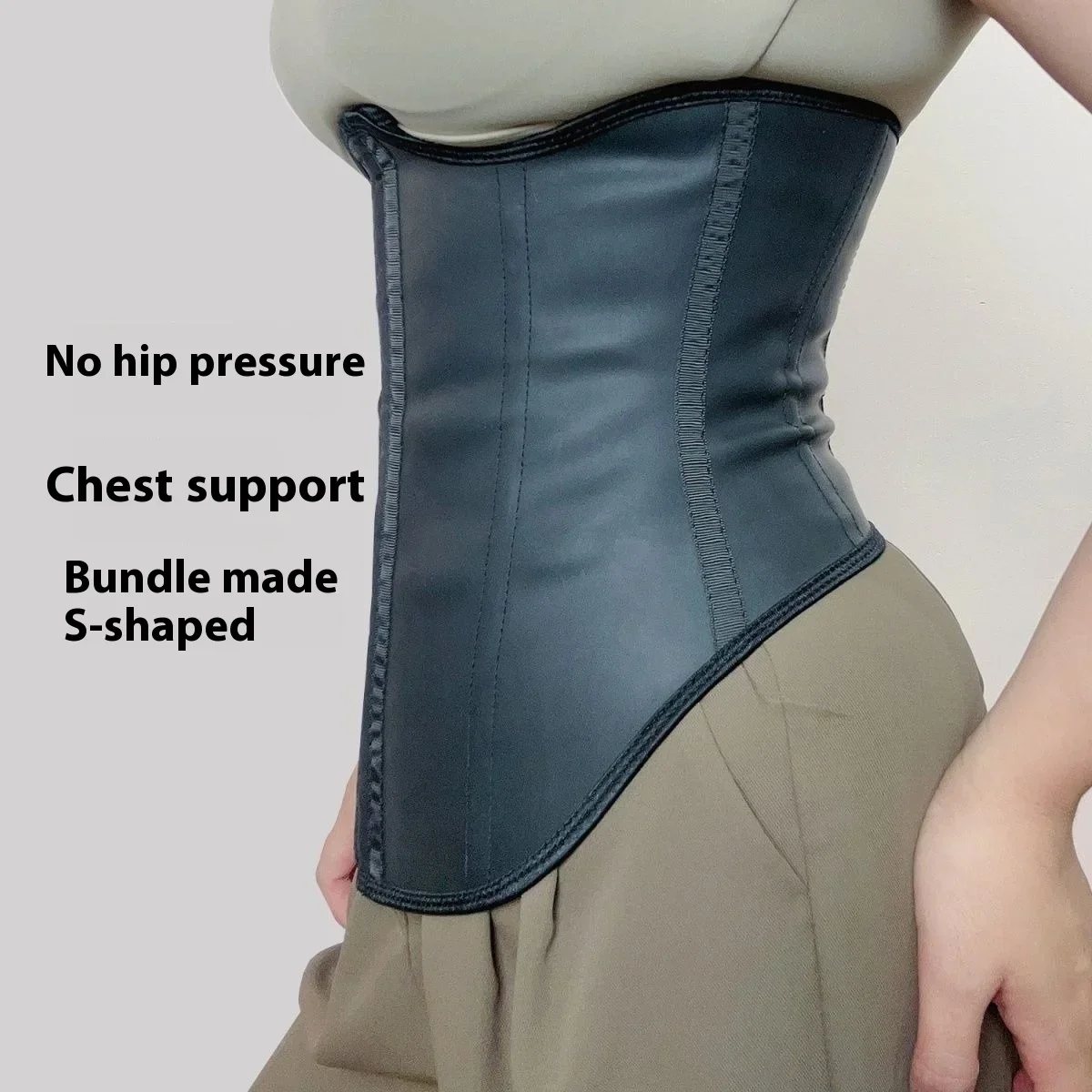 Steel Bone Waist Binder Women Bodyshaper Protection Hip Support Chest Girdle Thin Cinchers Trainer Postpartum Abdominal Closure