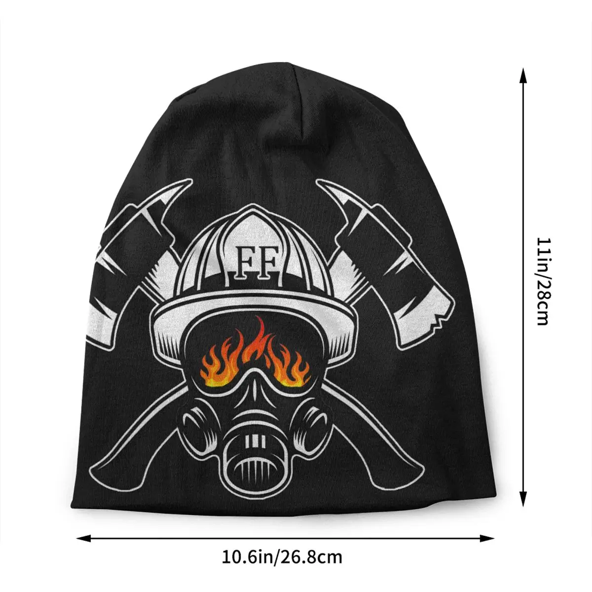 Firefighter Skull Beanie Cap Unisex Winter Bonnet Homme Knitted Hats Hip Hop Outdoor Fireman Fire Rescue Skullies Beanies Hats