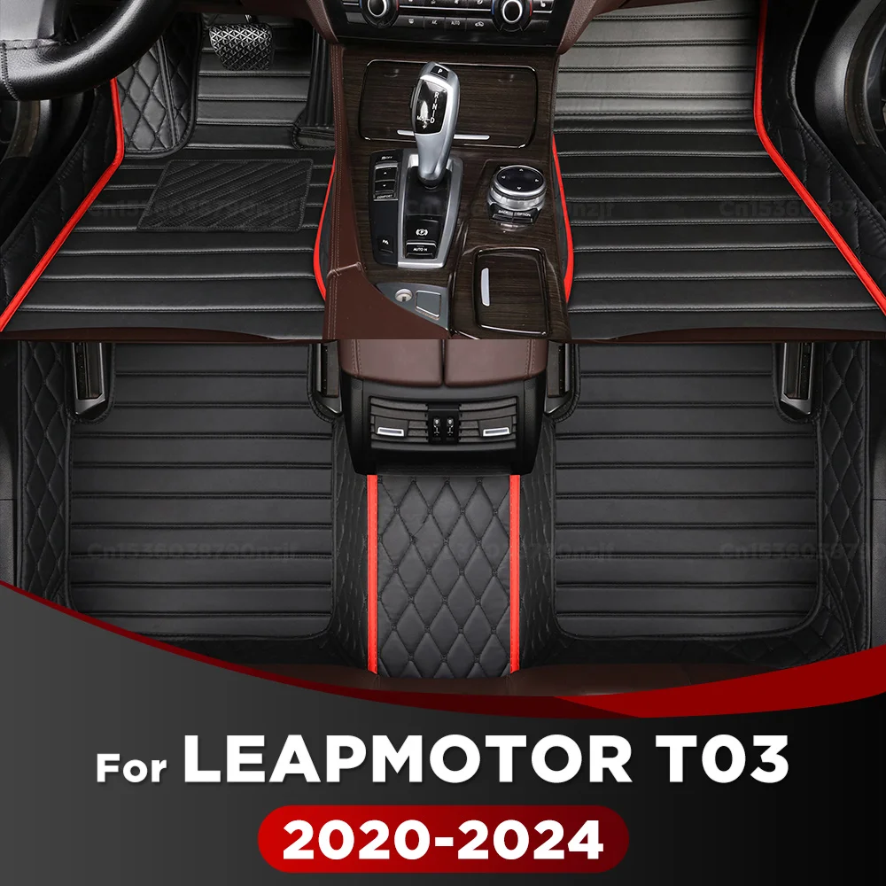 

For For LEAPMOTOR T03 2020-2024 23 22 21 Car Floor Mats Custom Auto Foot Pads Automobile Carpet Cover Interior Accessories