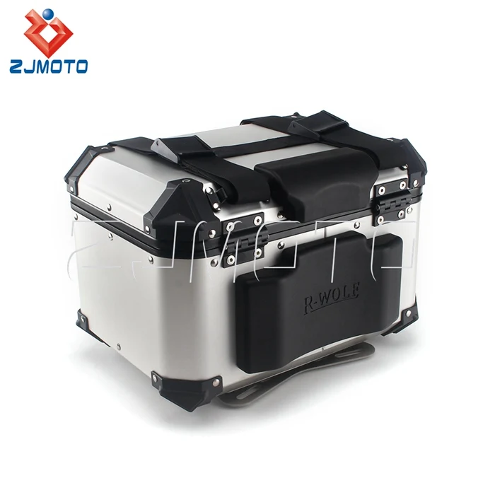 42L Waterproof Motorcycle Boxes Rear Top Case Bag Luggage Boxes Suitcase Pannier Cargo Box for Kawasaki Suzuki Honda BMW