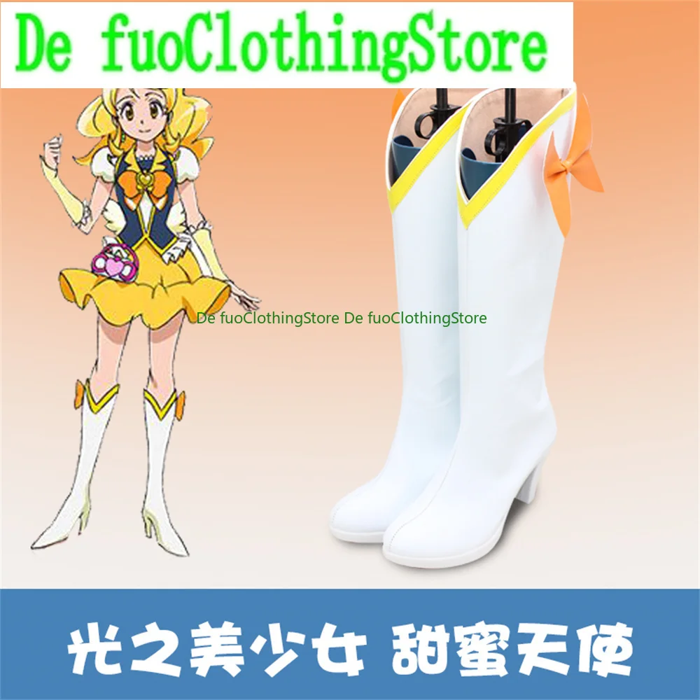 

Pretty Cure Precure Cure Honey Cosplay Shoes Boots Game Anime Carnival Party Halloween Chritmas DefuoClothing Shoes Store