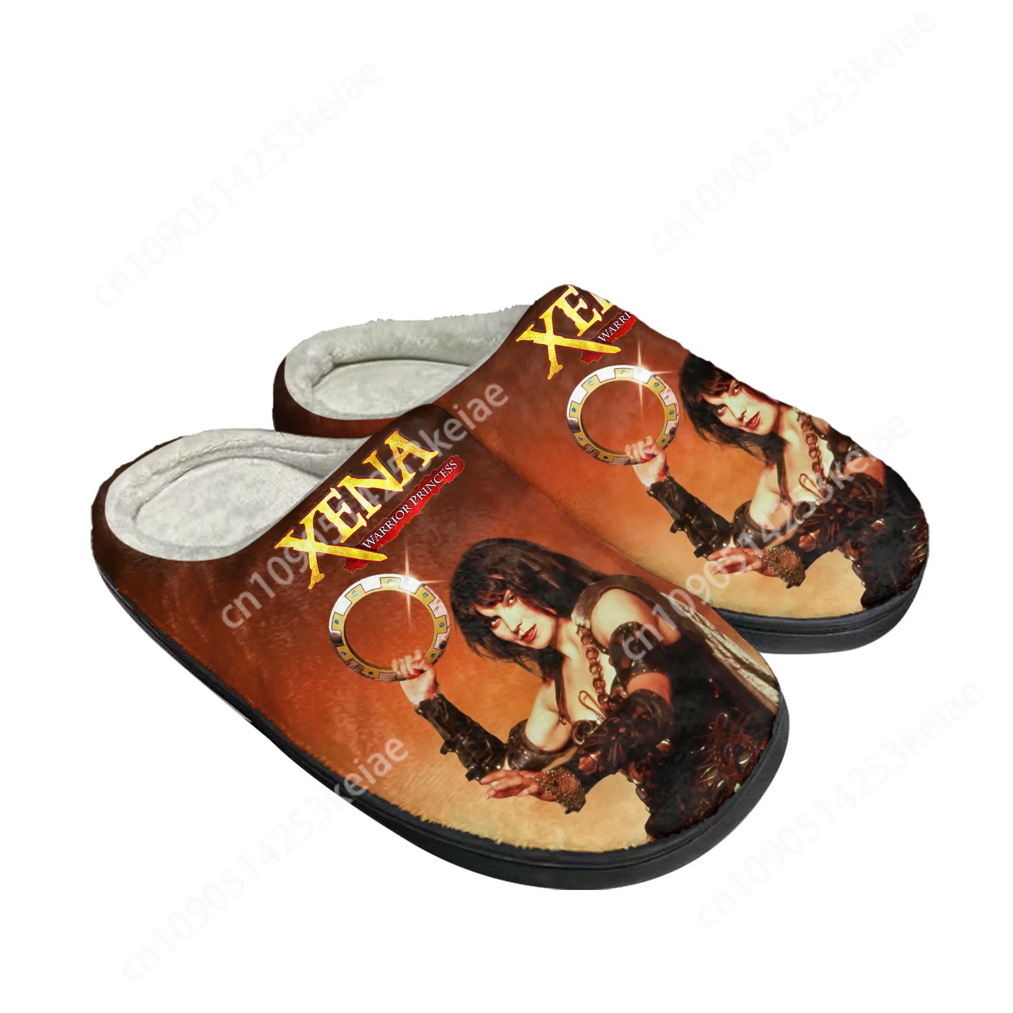 

Xena Warrior Princess Home Cotton Slippers Mens Womens Gabrielle Plush Bedroom Keep Warm Shoes Thermal Slipper Custom Shoe