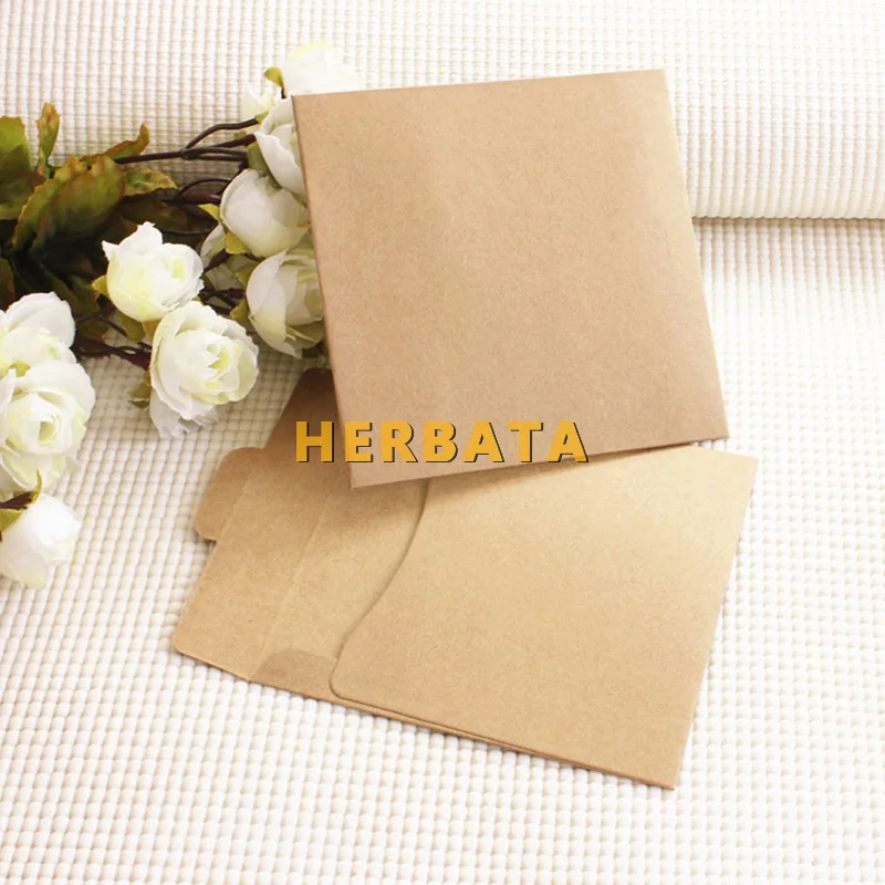 Herbata (10 pçs/lote) 250gsm kraft cd caixa de papel em branco envelopes kraft cor natural simples papel kraft presente envelope cd/dvd papel