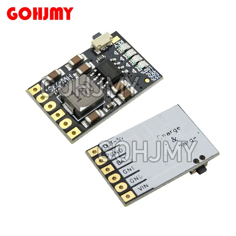 1pcs 2A 5V Charge Discharge Integrated 3.7V 4.2V Lithium Battery Boost Mobile Power Protection Diy Electronic PCB Board Module