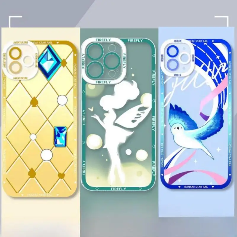 Honkai Star Rail Aventurine Acheron Case for Iphone 15 Pro Max 11 12 13 14 Pro Max 6 6S 7 8 Plus 13 Mini XS Max XR SE 2 3 Cover