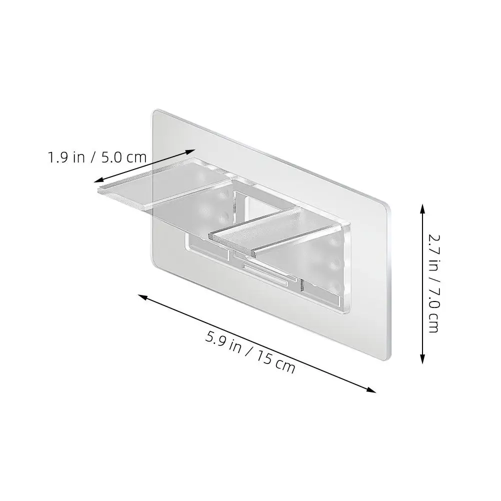 12Pcs DIY Acrylic Shelf Brackets Punch Free Adhesive Cabinet Pegs Strong Bearing Shelf Supports for Kitchen Bathroom - view 3