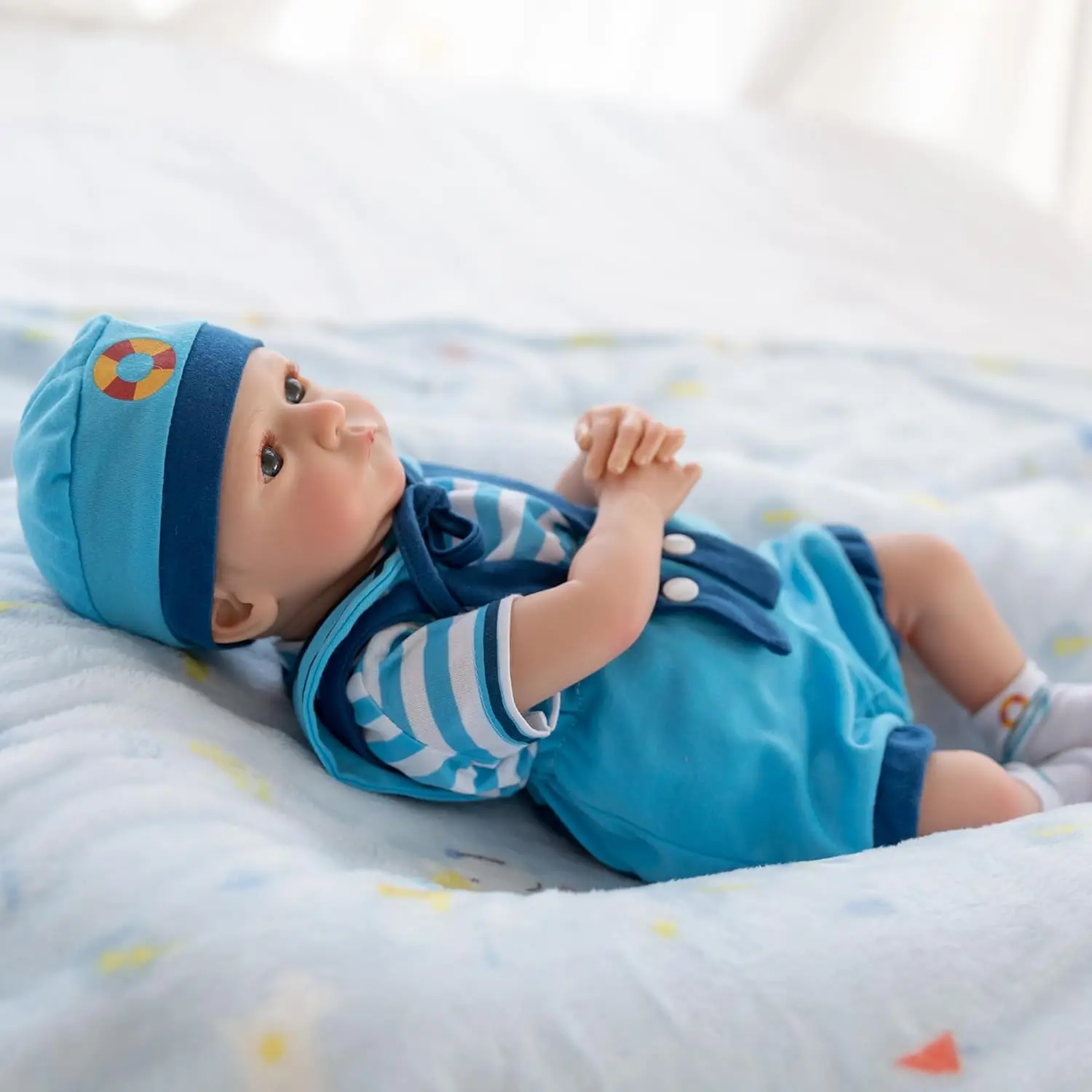 18-Inch Reborn Baby Dolls  - Realistic Newborn, Soft Weighted  Body, Adorable Poseable Real Life Doll– Gift for Kids Age 3+