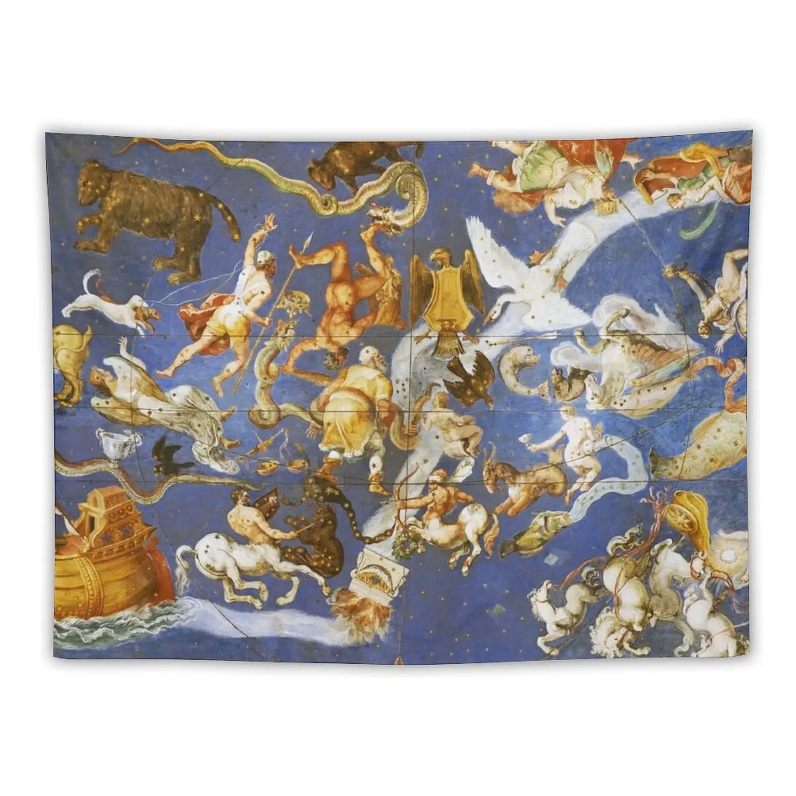 

RENAISSANCE ASTROLOGY ,MYTHOLOGICAL FIGURES, ZODIACAL SIGNS WITH CONSTELLATIONS Tapestry Decorative Wall Murals Tapestry