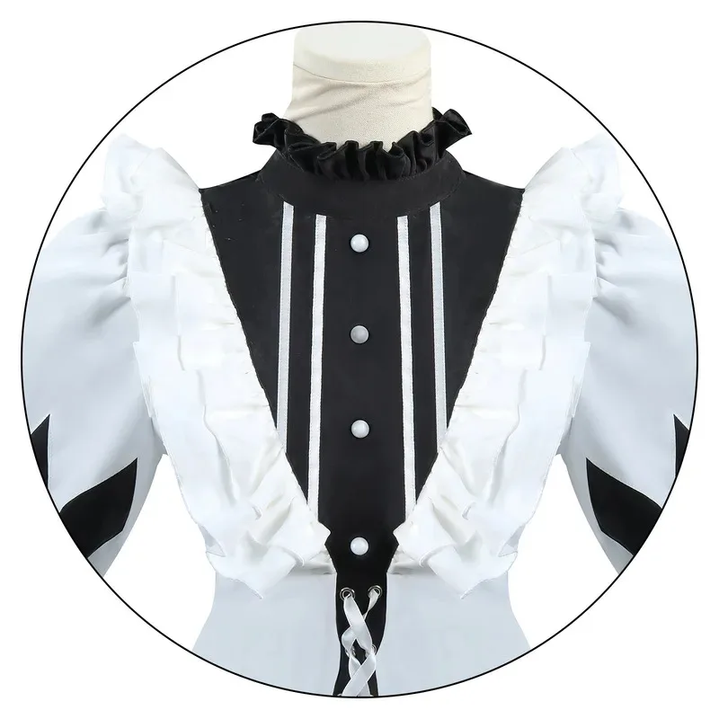 متوفر في المخزون Asahina Mafuyu أزياء PJSK التأثيرية أنيمي مشروع Sekai فستان حفلات لوليتا الجميل زي الهالوين للنساء