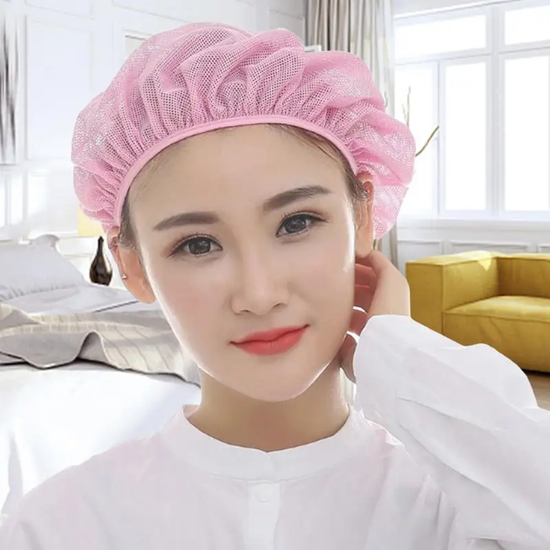 Hair Nets Food Service Skin-Friendly Unisex Cooking Cap Washable Hat For Food Service Factory Production Work Hats Unisex Mesh