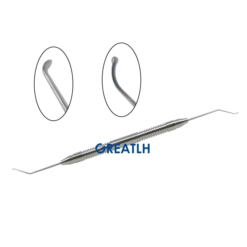 GREATLH Stainless Steel Double Head Phaco Chopper Seibel Chopper Ophthalmology Instrument Eyelid Tools