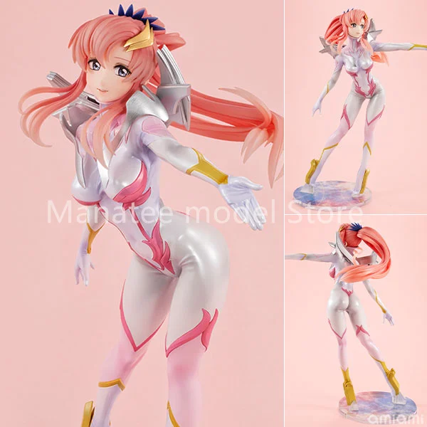 

MegaHouse Original Lacus Clyne Pilot Suit 22CM PVC Action Figure Anime Model Toys Collection Doll Gift