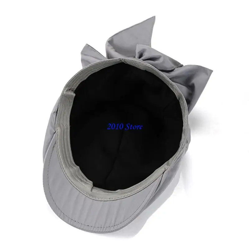 F3MF Miękki z zawiązaną kokardą dla kobiet, nastolatków, modne i wygodne nakrycie głowy na różne akcesoria okazjonalne