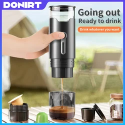 2024 New Small Portable Coffee Maker Electric Capsule Coffee Brewer Portable Coffee Machine Fit Coffee Powder and Coffee Capsule